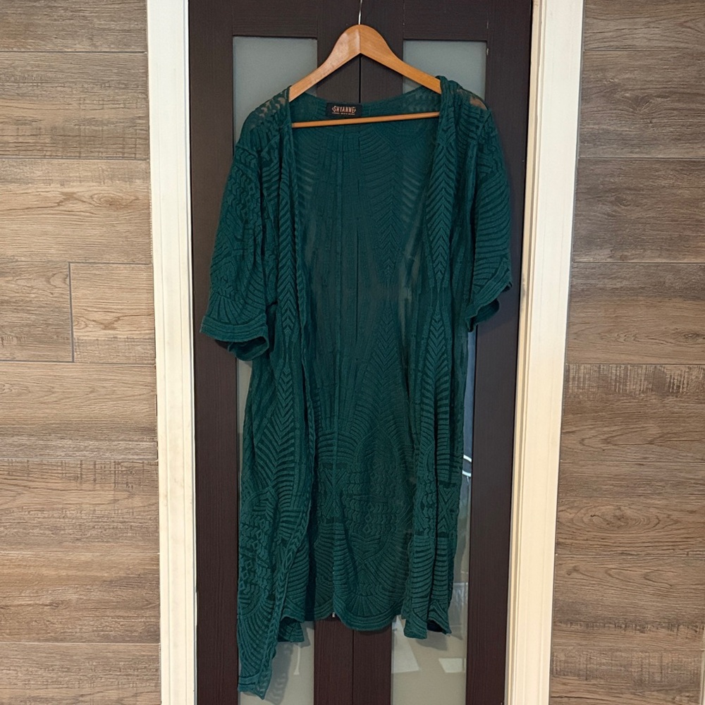 Shyanne Teal Knit Cardigan